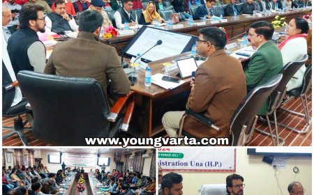 विकास योजनाओं में तेजी लाएं अधिकारी , समीक्षा बैठक में सांसद अनुराग ठाकुर ने दिए निर्देश