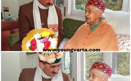 पूर्व मंत्री व वरिष्ठ कांग्रेस नेता विद्या स्टोक्स के जन्मदिन पर मुख्यमंत्री ने की भेंट