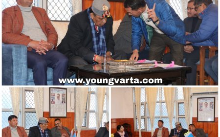 सामाजिक न्याय एवं अधिकारिता मंत्री ने किया कार्यालय का औचक निरीक्षण