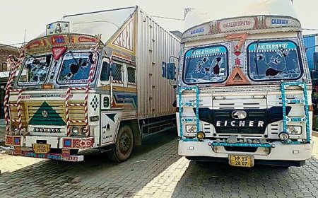 औद्योगिक क्षेत्र बद्दी में माल ढुलाई को लेकर उद्योगों व ट्रांसपोर्ट यूनियन में विवाद, दो ड्राइवर घायल