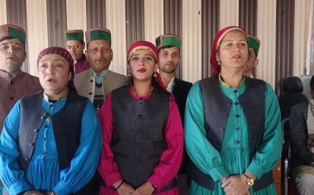 कलाकारों ने सौर ऊर्जा परियोजना व इंदिरा गांधी बालिका सुरक्षा योजना की दी जानकारी