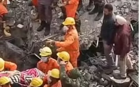 पंजाब के मोहाली में चार मंजिला इमारत धराशायी,हादसे में ठियोग की एक युवती की मौत 