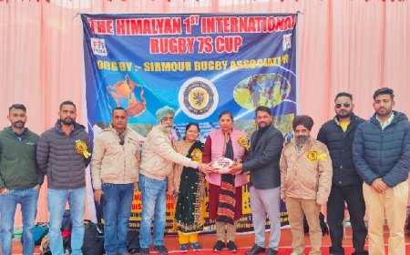 द हिमालयन फर्स्ट इंटरनेशनल रग्बी कप का आगाज, नसीमा बेगम ने किया उद्घाटन
