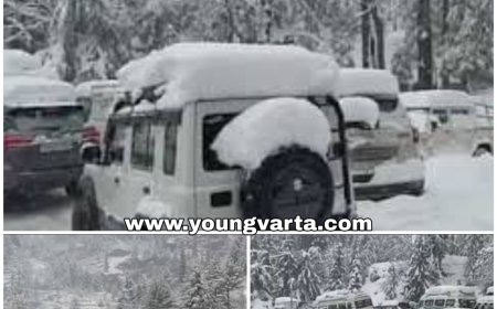 बर्फ़बारी ने बड़े लोगों की मुश्किलें , सोलंगनाला में लगा वाहनों का लंबा जाम , पुलिस ने 12 घंटे में सुरक्षित निकाले 2000 वाहन