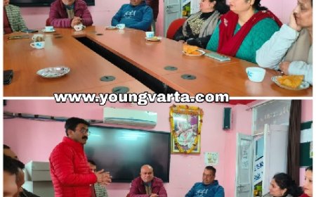 जिला परियोजना अधिकारीडॉ मोहीराम शर्मा की पदोन्नति पर संस्थान द्वारा जलपान का आयोजन