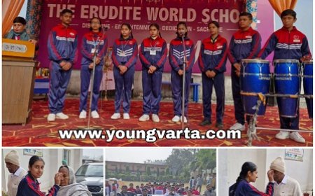 एरुडाइट वर्ल्ड स्कूल में नववर्ष धूमधाम से आयोजित,स्कूल परिसर में स्वादिष्ट लंगर का आयोजन 