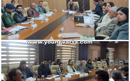 हर्षवर्धन चौहान की अध्यक्षता में जिला स्तरीय सलाहकार एवं निगरानी समिति की समीक्षा बैठक हुई आयोजित