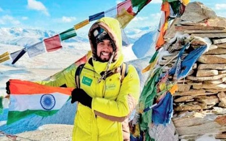 उपलब्धि : बिलासपुर के पंकज चंदेल ने लद्दाख के किआगर री पर्वत पर फहराया तिरंगा