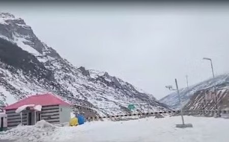 हिमाचल प्रदेश में माैसम ने बदली करवट, रोहतांग सहित ऊंची चोटियों पर हिमपात
