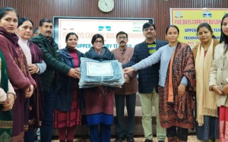सिरमौर के उच्च प्राथमिक विद्यालयों के शिक्षकों के लिए 5 दिवसीय क्षमता निर्माण प्रशिक्षण कार्यक्रम का आयोजन