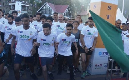 आर्मी डे पर शिमला में मिनी मैराथन का आयोजन, 600 के लगभग युवाओं ने लिया भाग