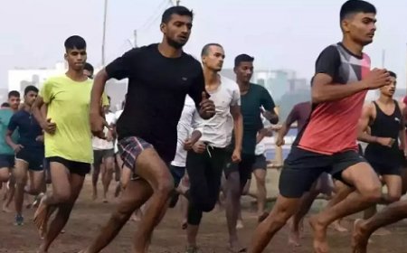 भर्ती रैली के चौथे दिन लगभग 240 युवाओं ने पास किया फिजिकल टेस्ट