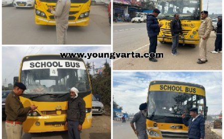 बद्दी पुलिस का विशेष अभियान, चालकों की खिलाफ मोटर वाहन अधिनियम के तहत की कार्रवाई