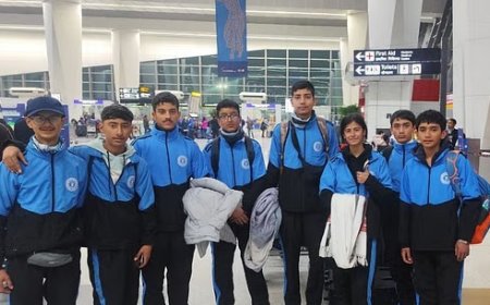 खेलो इंडिया गेम्स में भाग लेने के लिए हिमाचल की स्पीड स्नो स्केटिंग टीम रवाना