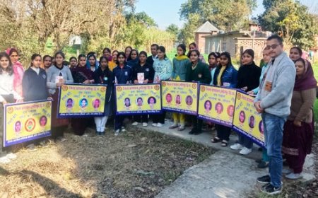 बेटी बचाओ बेटी पढ़ाओ’ के 10 वर्ष पूर्ण होने के उपलक्ष्य पर 11 पंचायतों की मेधावी बेटियों को किया सम्मानित