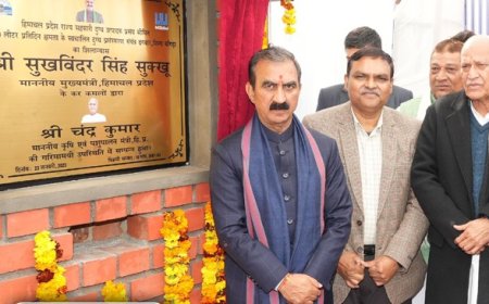 सीएम सुक्खू ने  ढगवार में 225 करोड़ रुपए की लागत वाले मिल्क प्रोसेसिंग प्लांट की रखी आधारशिला 