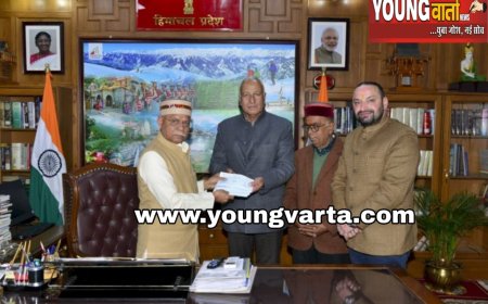 लोकेंद्र मोहन चंदेल ने महाकुंभ में भोजन व्यवस्था के लिए राज्यपाल को भेट किया 50.2 लाख रुपये का चेक 