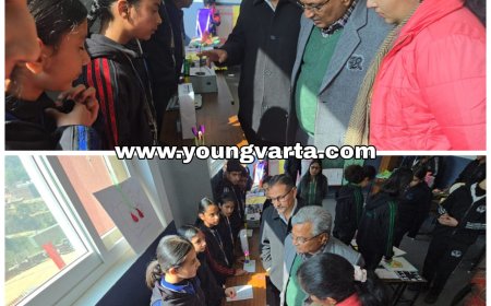 विज्ञान प्रदर्शनी में कॅरियर एकेडमी स्कूल के विद्यार्थियों ने दिखाई प्रतिभा