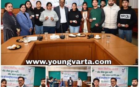 स्वस्थ लोकतंत्र में युवाओं की सक्रिय भागीदारी आवश्यक : मनमोहन शर्मा