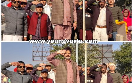 76 वें गणतंत्र दिवस के अवसर पर लघु व्यापारी नेता संजय चोपड़ा ने किया ध्वजारोहण 