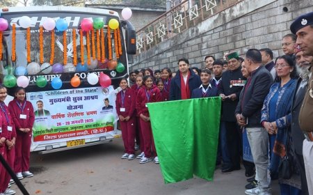 स्वास्थ्य मंत्री कर्नल डॉ धनी राम शांडिल ने चिल्ड्रन ऑफ द स्टेट के भ्रमण दल को किया रवाना