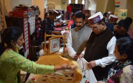 गेयटी थियेटर में सात दिवसीय जिला हथकरघा प्रदर्शनी, ऊन से बनी बेबी डॉल की हाथों हाथ हुई बिक्री