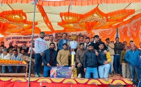 हर्षवर्धन चौहान ने कांडो भटनोल में आयोजित 9वीं प्रो-कब्बड्डी खेल कूद प्रतियोगिता में की शिरक़त