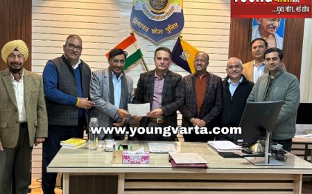 बीबीएनआईए पदाधिकारियों की बद्दी पुलिस अधीक्षक विनोद धीमान से भेंट