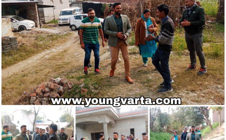 मानसून आपदा 2023 से क्षतिग्रस्त हुए घरों के पुनर्निर्माण कार्यों का डीसी ने लिया जायजा