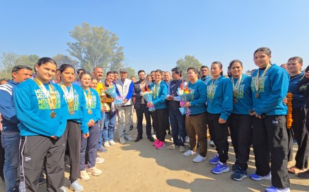 राष्ट्रीय प्रतियोगिता में गोल्ड मेडल जीतने के बाद पांवटा पहुंची महिला खिलाड़ी , सिरमौर कबड्डी एसोसिएशन और एसडीएम ने किया स्वागत