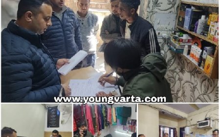 श्रम विभाग सोलन ने दाड़लाघाट बाजार का किया औचक निरीक्षण  