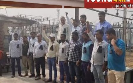 बिजली बोर्ड के कर्मियों ने काले बिल्ले लगाकर जताया रोष,मांगे नही मानी तो होगा बड़ा आंदोलन