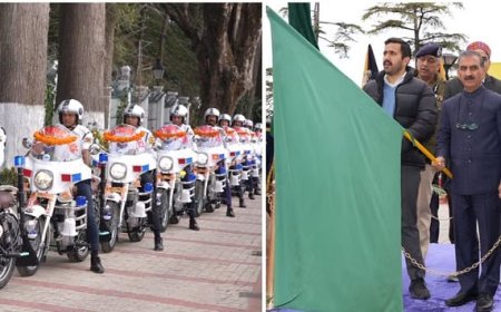 सीएम सुक्खू ने शिमला में 27 पुलिस मोटरसाइकिलों को हरी झंडी दिखाकर किया रवाना