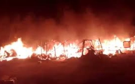 बद्दी में भीषण अग्निकांड , 10 झुग्गियां जलकर राख, दो बच्चियां झुलसीं