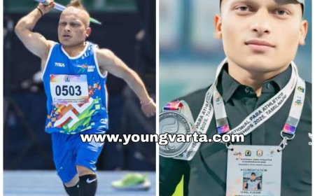राष्ट्रीय स्तर पर चमके पैरा एथलीट सुनील कुमार , 23वीं राष्ट्रीय पैरा एथलेटिक्स चैंपियनशिप में जैवलिन थ्रो में जीता रजत पदक