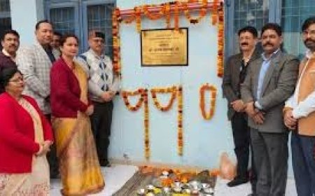 विधायक अजय सोलंकी ने मोगीनंद विद्यालय में विज्ञान प्रयोगशाला और नए भवन का किया उद्घाटन