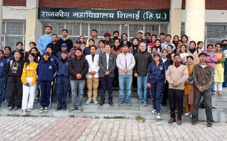 प्री-ग्रामीण उष्मायन केंद्र राजकीय महाविद्यालय शिलाई में जिला स्तरीय कार्यशाला का आयोजन