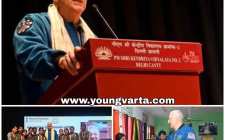 नासा वैज्ञानिक माइक मासिमिनो ने भारत के चंद्र मिशन की प्रशंसा की, पीएमश्री स्कूल में जीरो ग्रेविटी के अनुभव किए साझा