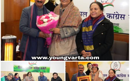 मुख्यमंत्री ने हिमाचल कांग्रेस प्रभारी रजनी पाटिल से की भेंट , पार्टी से संबंधित कई मुद्दों पर चर्चा