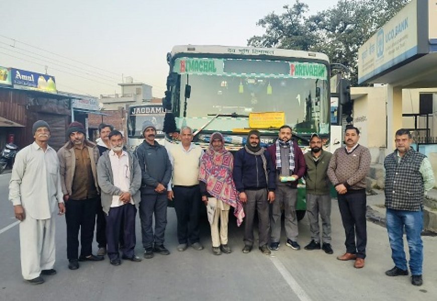 हरोली को उपमुख्यमंत्री की बड़ी सौगात,दुलैहड़ मुद्रिका बस सेवा शुरू 