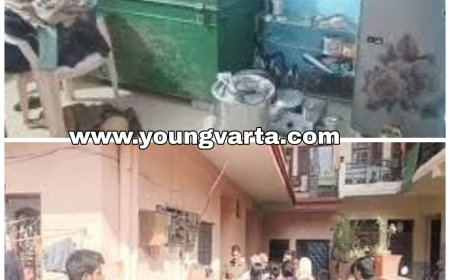 छोटे एलपीजी सिलेंडर भरते समय लीक हुई गैस से भड़की आग , दो बच्चों सहित पांच झुलसे , पीजीआई रेफर 