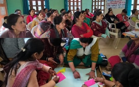 पहली शिक्षक मां प्रशिक्षण कार्यक्रम में माताओं ने दिखाई प्रतिभा