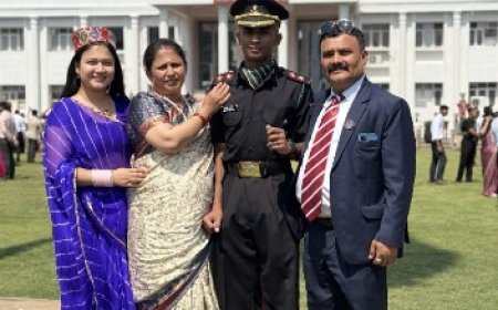 उपलब्धि : आंज भोज के अविनाश ऑफिसर ट्रेनिंग एकेडमी चेन्नई से पास आउट, बने लेफ्टिनेंट