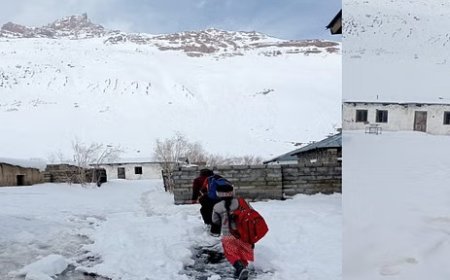 हिमाचल प्रदेश के लाहाैल-स्पीति सहित ऊंची चोटियों पर ताजा बर्फबारी दर्ज