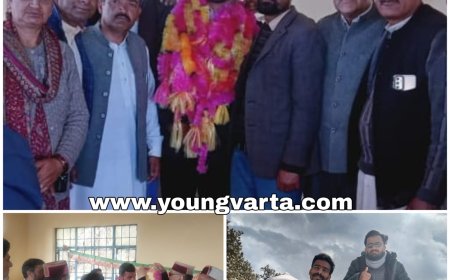 चूड़धार में अक्षय का शव ढूंढने वाले हंसराज को भाजपा जिला अध्यक्ष ने सम्मानित किया