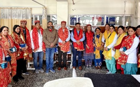 बेहतरीन स्वास्थ्य सुविधाएं प्रदान किए जाने पर धर्मशाला अस्पताल के डॉक्टर्स किये सम्मानित 