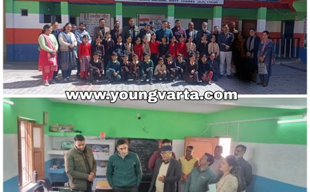 अचानक पीएम श्री राजकीय केंद्रीय प्राथमिक विद्यालय पहुंचे डीसी , निरीक्षण के दौरान छात्रों से की बातचीत