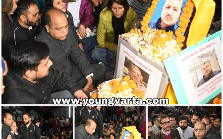 नेता प्रतिपक्ष जयराम ठाकुर के साथ चक्का जाम स्थल पहुंचा भाजपा विधायक दल , मामले की मांगी सीबीआई जांच