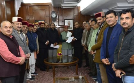 HPPCL चीफ़ इंजीनियर बिमल नेगी की मौत मामले में भाजपा ने राज्यपाल को सौंपा ज्ञापन