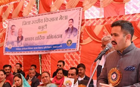 प्रदेश की अर्थव्यवस्था में कृषि का महत्वपूर्ण योगदान,कृषि और पर्यटन प्रदेश का भविष्य : विक्रमादित्य सिंह